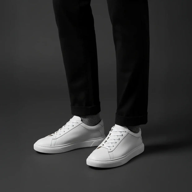 Sneakers Blanches en Cuir Premium
